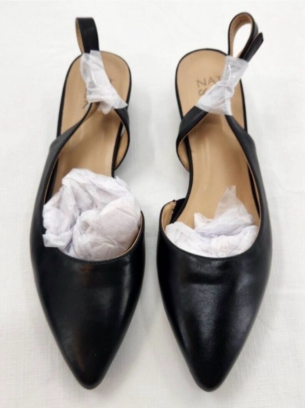 Naturalizer Womens Banks Black Lea Heels Shoes 9.5 Medium